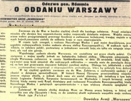 kapitulacja warszawy