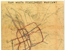 Plan Warszawskiego metra z 1938