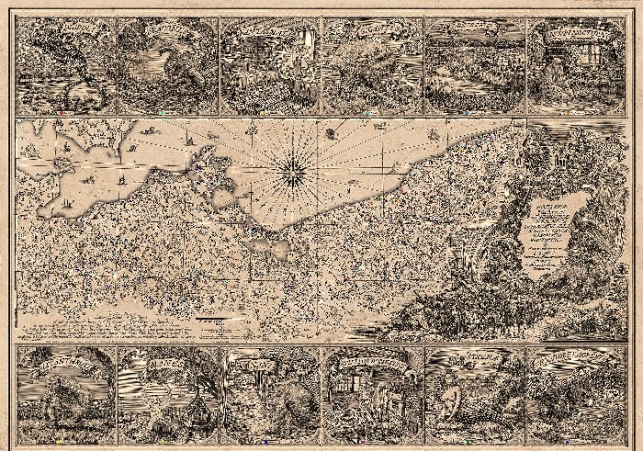 mapa potworów z Pomorza